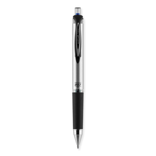 207 Impact Gel Pen, Retractable, Bold 1 Mm, Blue Ink, Black/blue Barrel.