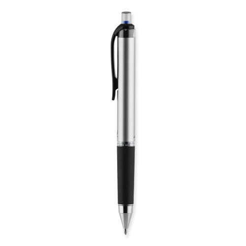 207 Impact Gel Pen, Retractable, Bold 1 Mm, Blue Ink, Black/blue Barrel.