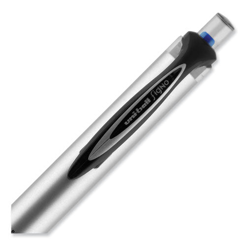 207 Impact Gel Pen, Retractable, Bold 1 Mm, Blue Ink, Black/blue Barrel.