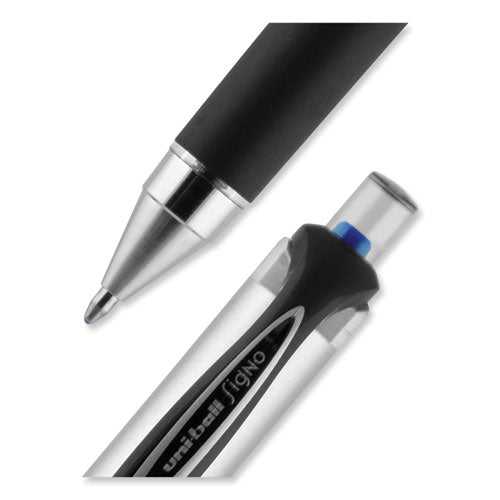 207 Impact Gel Pen, Retractable, Bold 1 Mm, Blue Ink, Black/blue Barrel.