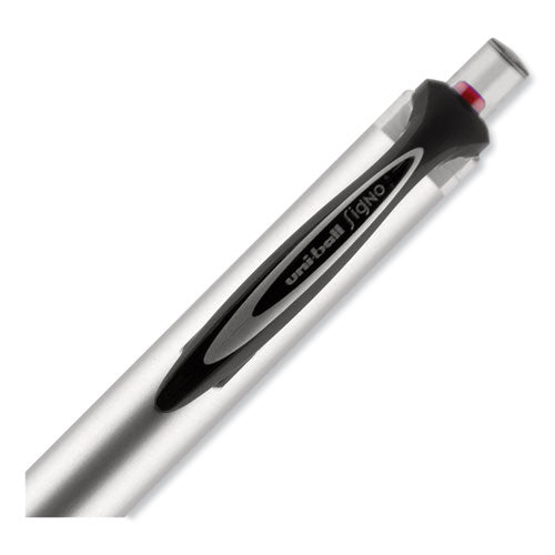 207 Impact Gel Pen, Retractable, Bold 1 Mm, Red Ink, Black/red Barrel.