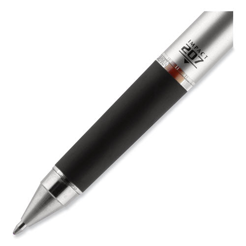 207 Impact Gel Pen, Retractable, Bold 1 Mm, Red Ink, Black/red Barrel.
