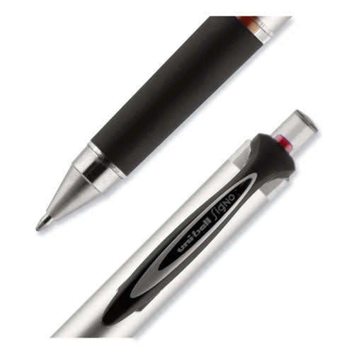 207 Impact Gel Pen, Retractable, Bold 1 Mm, Red Ink, Black/red Barrel.