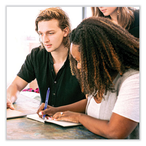 Signo Gel Pen, Retractable, Medium 0.7 Mm, Blue Ink, Silver/blue Barrel, Dozen.