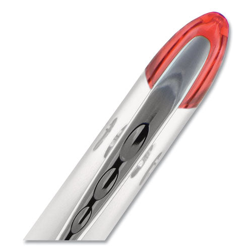 Vision Elite Hybrid Gel Pen, Stick, Bold 0.8 Mm, Red Ink, White/red/clear Barrel.