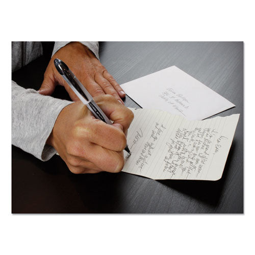 Vision Elite Hybrid Gel Pen, Stick, Bold 0.8 Mm, Red Ink, White/red/clear Barrel.