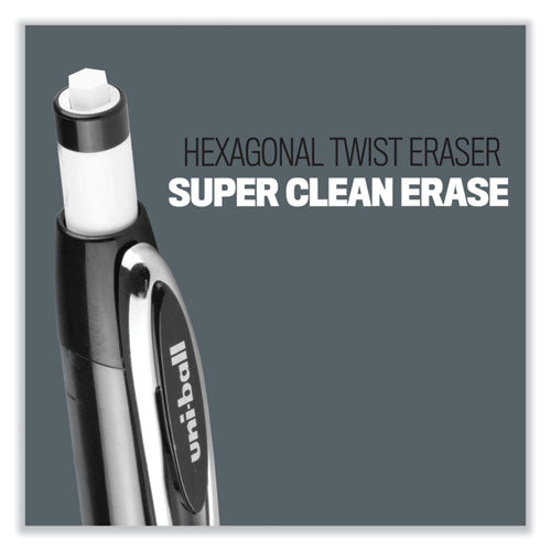 207 Mechanical Pencil, 0.7 Mm, Hb (#2), Black Lead, Black Barrel, Dozen.