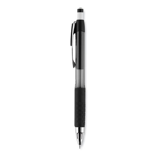 207 Mechanical Pencil, 0.7 Mm, Hb (#2), Black Lead, Black Barrel, Dozen.