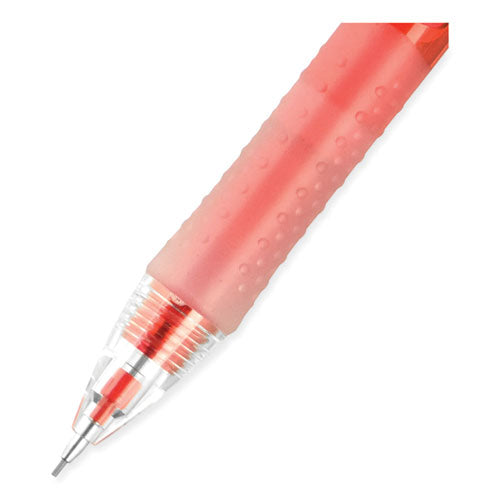 Chroma Mechanical Pencil, 0.7 Mm, Hb (#2), Black Lead, Red Barrel, Dozen.