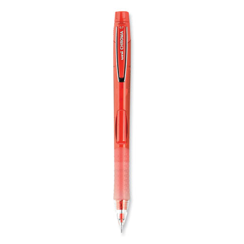 Chroma Mechanical Pencil, 0.7 Mm, Hb (#2), Black Lead, Red Barrel, Dozen.