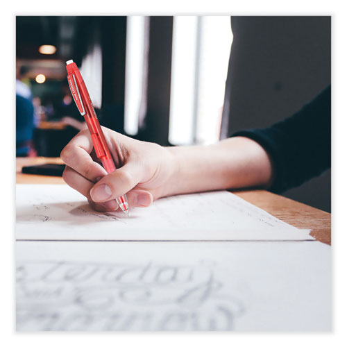 Chroma Mechanical Pencil, 0.7 Mm, Hb (#2), Black Lead, Red Barrel, Dozen.