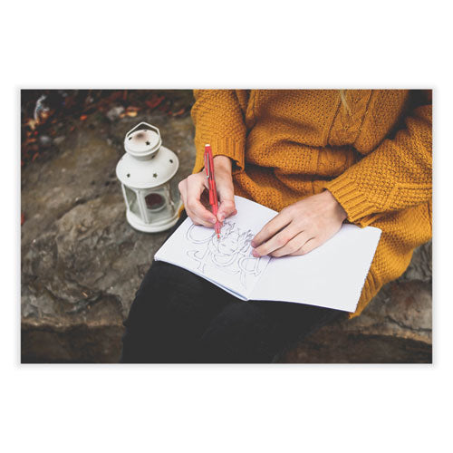 Chroma Mechanical Pencil, 0.7 Mm, Hb (#2), Black Lead, Red Barrel, Dozen.