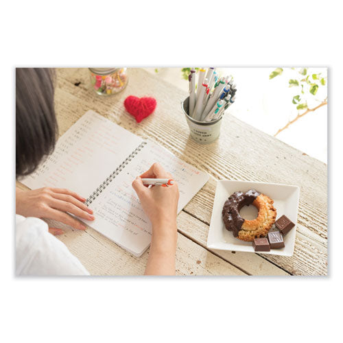 Unione Gel Pen, Retractable, Medium 0.7 Mm, Black Ink, White/black Barrel, Dozen.