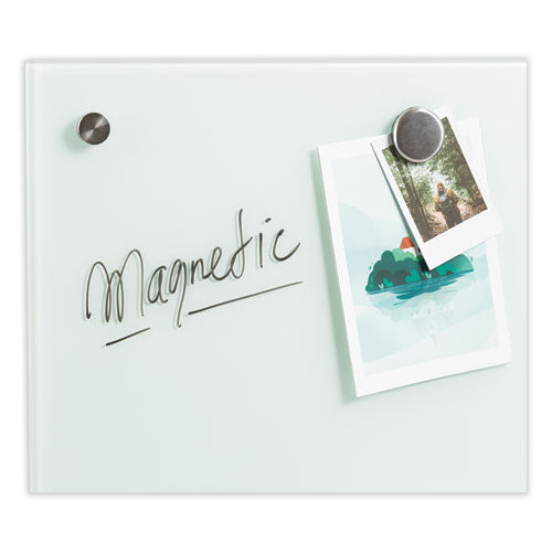 Glass Dry Erase Board, 35 X 23, White Surface.