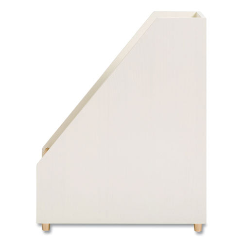 Juliet Magazine Holder, 3.75 X 9.75 X 11.77, White.