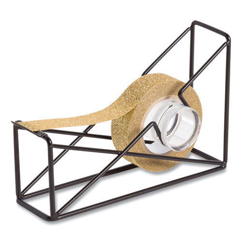 Vena Tape Dispenser, 1" Core, Metal, Black.