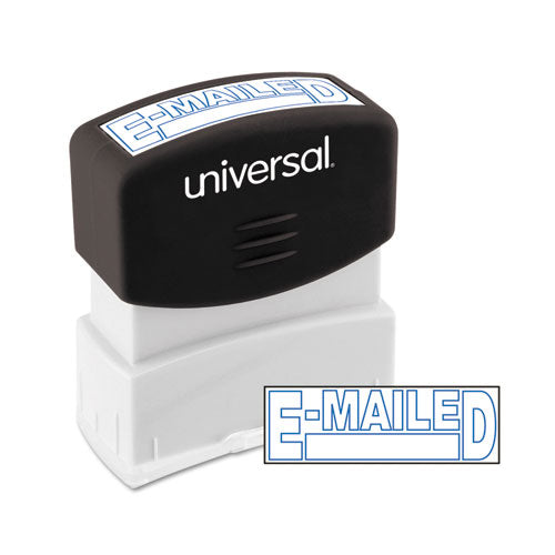Message Stamp, E-mailed, Pre-inked One-color, Blue