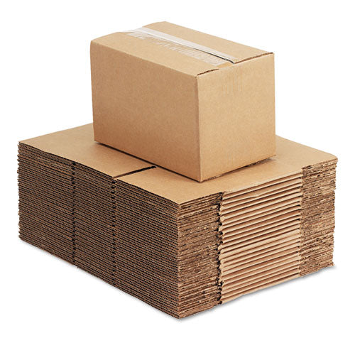 Fixed-depth Corrugated Shipping Boxes,Regular Slotted Container (rsc), 6" X 10" X 6", Brown Kraft, 25/bundle