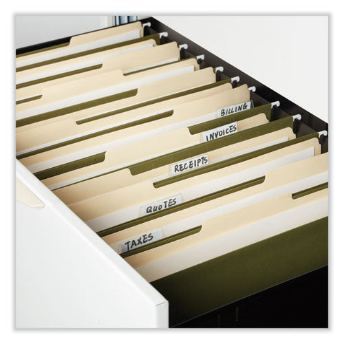 Box Bottom Hanging File Folders, 3" Capacity, Legal Size, 1/5-cut Tabs, Standard Green, 25/box.