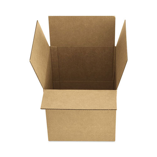Cubed Fixed-depth Brown Corrugated Shipping Boxes, Regular Slotted Container, Large, 11" X 15" X 6", Brown Kraft, 25/bundle