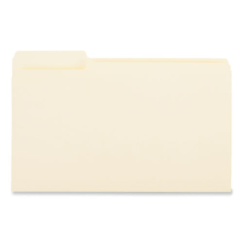 Top Tab File Folders, 1/3-cut Tabs: Left Position, Legal Size, 0.75" Expansion, Manila, 100/box