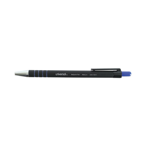 Ballpoint Pen, Retractable, Medium 1 Mm, Blue Ink, Blue Barrel, Dozen