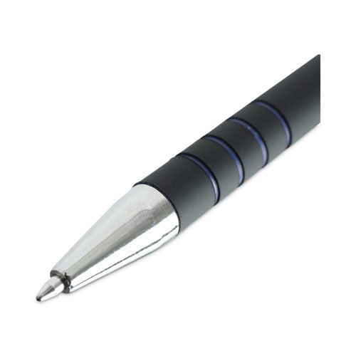 Ballpoint Pen, Retractable, Fine 0.7 Mm, Blue Ink, Blue Barrel, Dozen