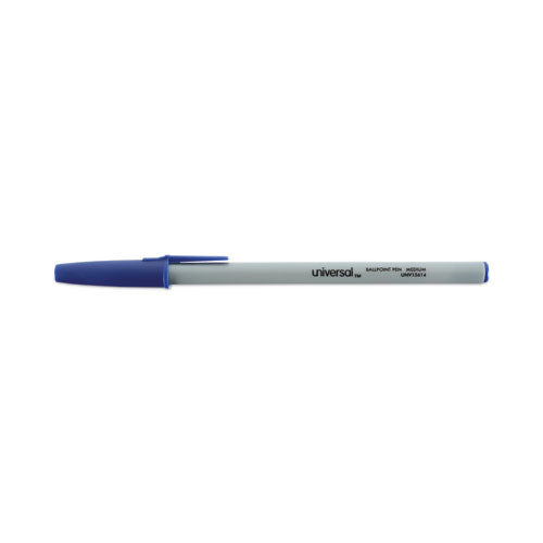 Ballpoint Pen Value Pack, Stick, Medium 1 Mm, Blue Ink, Gray/blue Barrel, 60/pack.