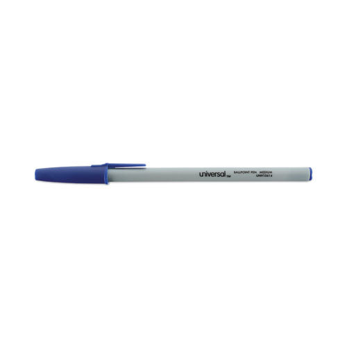 Ballpoint Pen Value Pack, Stick, Medium 1 Mm, Blue Ink, Gray Barrel, 60/pack