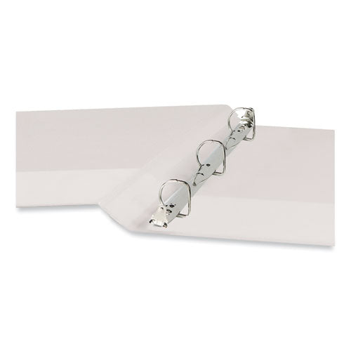 Slant D-ring View Binder, 3 Rings, 0.5" Capacity, 11 X 8.5, White.