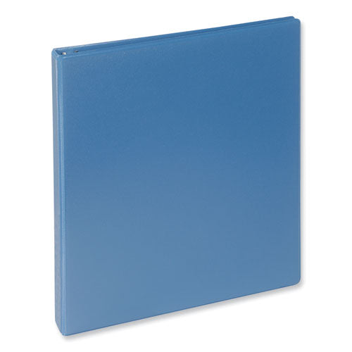 Slant D-ring View Binder, 3 Rings, 1" Capacity, 11 X 8.5, Light Blue.