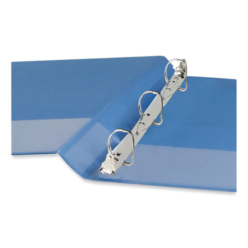 Slant D-ring View Binder, 3 Rings, 1.5" Capacity, 11 X 8.5, Light Blue.