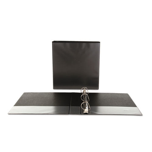Slant D-ring View Binder, 3 Rings, 1.5" Capacity, 11 X 8.5, Black.
