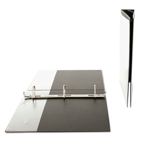 Slant D-ring View Binder, 3 Rings, 1.5" Capacity, 11 X 8.5, Black.