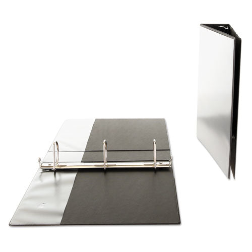 Slant D-ring View Binder, 3 Rings, 2" Capacity, 11 X 8.5, Black.