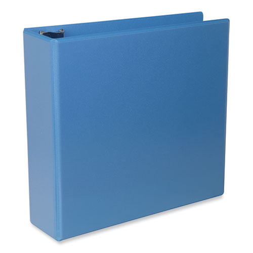 Slant D-ring View Binder, 3 Rings, 3" Capacity, 11 X 8.5, Light Blue.