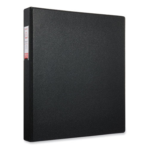Deluxe Non-view D-ring Binder With Label Holder, 3 Rings, 1" Capacity, 11 X 8.5, Black.