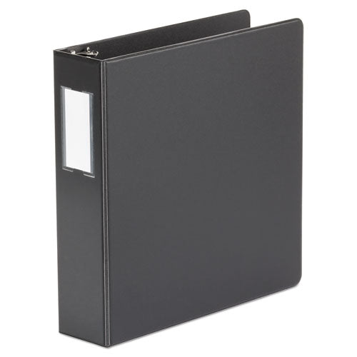 Deluxe Non-view D-ring Binder With Label Holder, 3 Rings, 2" Capacity, 11 X 8.5, Black.