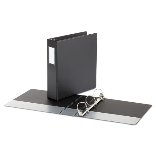 Deluxe Non-view D-ring Binder With Label Holder, 3 Rings, 2" Capacity, 11 X 8.5, Black.