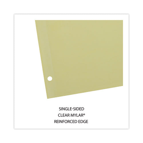 Insertable Tab Index, 8-tab, 11 X 8.5, Buff, Clear Tabs, 24 Sets.