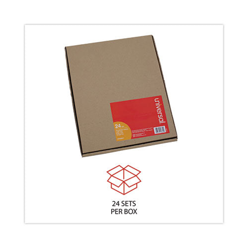 Insertable Tab Index, 8-tab, 11 X 8.5, Buff, Clear Tabs, 24 Sets.