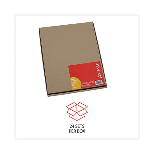 Self-tab Index Dividers, 8-tab, 11 X 8.5, White, 24 Sets.