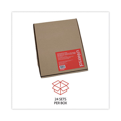 Deluxe Extended Insertable Tab Indexes, 8-tab, 11 X 8.5, Buff, Clear Tabs, 24 Sets.