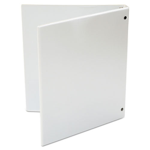 Economy Round Ring View Binder, 3 Rings, 0.5" Capacity, 11 X 8.5, White.