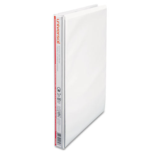 Economy Round Ring View Binder, 3 Rings, 0.5" Capacity, 11 X 8.5, White.