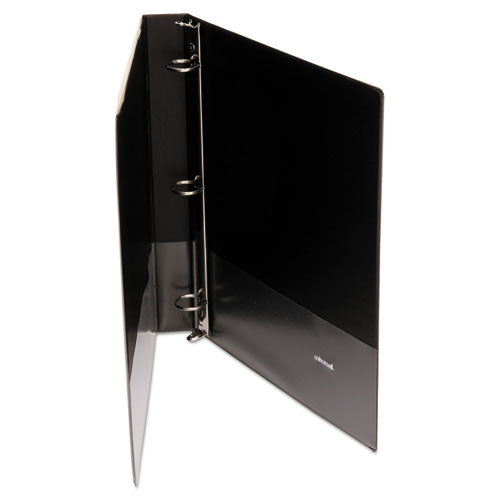 Economy Round Ring View Binder, 3 Rings, 1" Capacity, 11 X 8.5, Black.