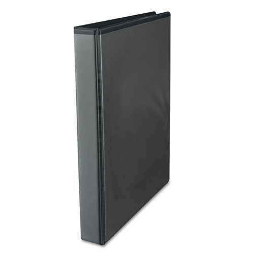Economy Round Ring View Binder, 3 Rings, 1" Capacity, 11 X 8.5, Black.