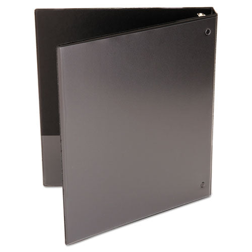 Economy Round Ring View Binder, 3 Rings, 1" Capacity, 11 X 8.5, Black.