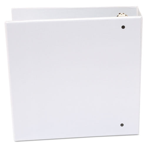 Economy Round Ring View Binder, 3 Rings, 3" Capacity, 11 X 8.5, White.