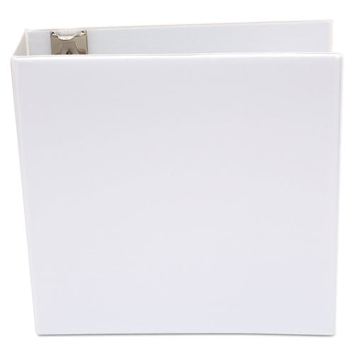 Economy Round Ring View Binder, 3 Rings, 3" Capacity, 11 X 8.5, White.